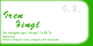 iren hingl business card